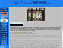 Tablet Screenshot of customtravelhouston.com